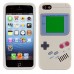 iPhone SE 5 5s - 3D Silicone Classic Game Boy Soft Protective Phone Cover Case - White